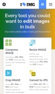 How iloveimg.com looks like on a mobile device such as an iPhone.