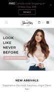 How iloveslavichair.com looks like on a mobile device such as an iPhone.