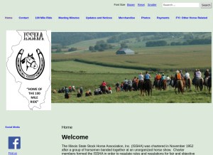 How ilstatestockhorse.org looks like on a tablet such as an iPad.