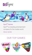 How ilyon.net looks like on a mobile device such as an iPhone.
