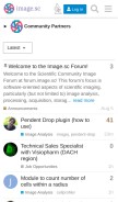 How image.sc looks like on a mobile device such as an iPhone.