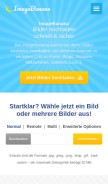 How imagebanana.com looks like on a mobile device such as an iPhone.