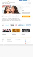 How imagecollect.com looks like on a mobile device such as an iPhone.
