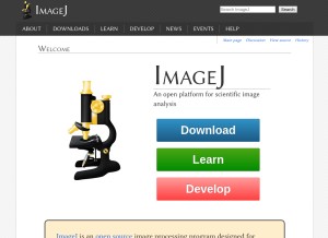 How imagej.net looks like on a tablet such as an iPad.