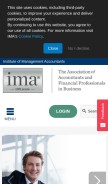 How imanet.org looks like on a mobile device such as an iPhone.