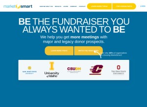 How imarketsmart.com looks like on a tablet such as an iPad.