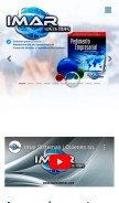 How imarsistemas.com looks like on a mobile device such as an iPhone.