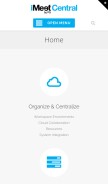How imeetcentral.com looks like on a mobile device such as an iPhone.