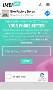How imei.info looks like on a mobile device such as an iPhone.