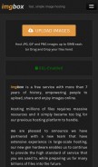 How imgbox.com looks like on a mobile device such as an iPhone.