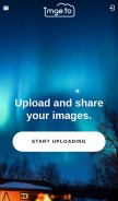 How imge.to looks like on a mobile device such as an iPhone.