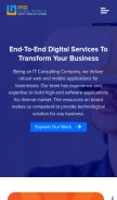 How imgglobalinfotech.com looks like on a mobile device such as an iPhone.