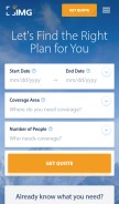 How imglobal.com looks like on a mobile device such as an iPhone.