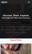How imgrumweb.com looks like on a mobile device such as an iPhone.