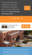 How imiweb.org looks like on a mobile device such as an iPhone.