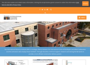 How imiweb.org looks like on a tablet such as an iPad.