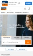 How immobilienscout24.de looks like on a mobile device such as an iPhone.