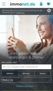 How immonet.de looks like on a mobile device such as an iPhone.