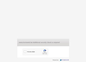 How immoweb.be looks like on a tablet such as an iPad.