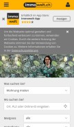 How immowelt.ch looks like on a mobile device such as an iPhone.
