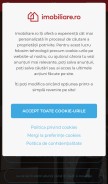 How imobiliare.ro looks like on a mobile device such as an iPhone.