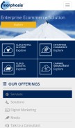 How imorphosis.com looks like on a mobile device such as an iPhone.