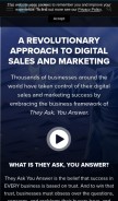 How impactbnd.com looks like on a mobile device such as an iPhone.