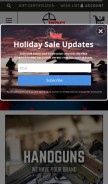 How impactguns.com looks like on a mobile device such as an iPhone.