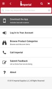 How imperialsupplies.com looks like on a mobile device such as an iPhone.