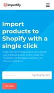 How importify.net looks like on a mobile device such as an iPhone.