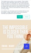 How impossiblefoods.com looks like on a mobile device such as an iPhone.