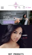 How impressionshaircompany.com looks like on a mobile device such as an iPhone.