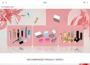 How ims-cosmetic-packaging.com looks like on a tablet such as an iPad.