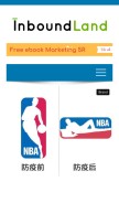 How inboundland.com looks like on a mobile device such as an iPhone.
