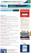 How inboundlogistics.com looks like on a mobile device such as an iPhone.