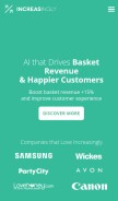 How increasingly.com looks like on a mobile device such as an iPhone.