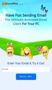 How incredimail.com looks like on a mobile device such as an iPhone.