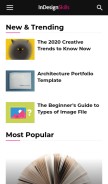 How indesignskills.com looks like on a mobile device such as an iPhone.