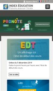 How index-education.com looks like on a mobile device such as an iPhone.