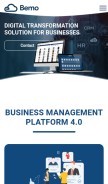 How index.bemo.cloud looks like on a mobile device such as an iPhone.