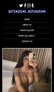 How indiacallgirlservice.com looks like on a mobile device such as an iPhone.