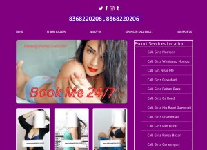 How indiacallgirlservice.in looks like on a tablet such as an iPad.