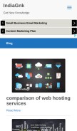 How indiagnk.com looks like on a mobile device such as an iPhone.