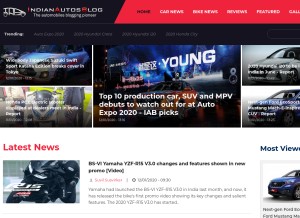How indianautosblog.com looks like on a tablet such as an iPad.