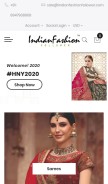 How indianfashionfollower.com looks like on a mobile device such as an iPhone.