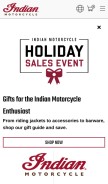 How indianmotorcycle.com looks like on a mobile device such as an iPhone.