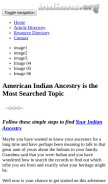 How indians.org looks like on a mobile device such as an iPhone.