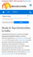 How indiastudychannel.com looks like on a mobile device such as an iPhone.