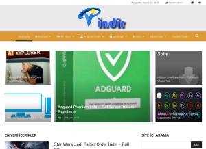 How indir.vip looks like on a tablet such as an iPad.