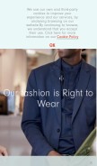 How inditex.com looks like on a mobile device such as an iPhone.